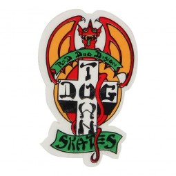 Dogtown Sticker Red Dog 2"