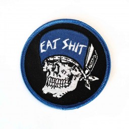 Suicidal Eat Shit Skull Embroidered Patch