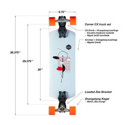 Loaded Tangent Surfskate Edition Completa