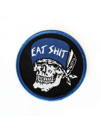 Suicidal Eat Shit Skull Embroidered Patch