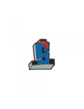 Suicidal Skates Cross Logo Color Enamel Pin 1,25"